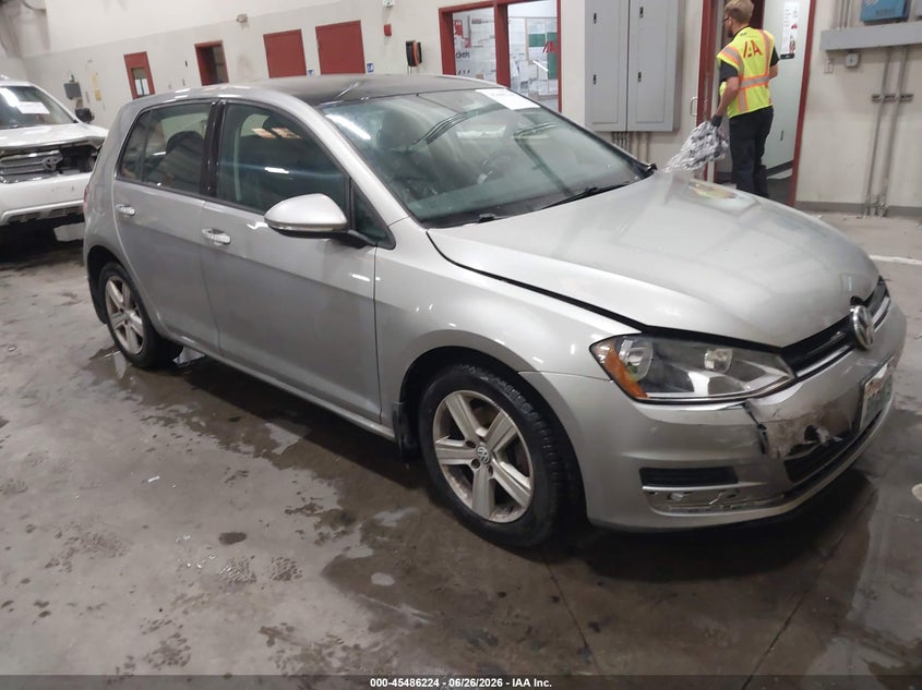 2017 Volkswagen Golf VIN 3VW217AU0HM060835 IAAI salvage auction — LEFT FRONT, Salvage (Idaho), sold $1,600 on 2026-08-07 (photo 1)