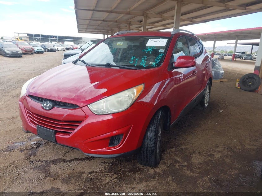 2010 Hyundai Tucson VIN KM8JU3AC9AU112451 IAAI salvage auction — NORMAL WEAR, Clear (Arizona), sold $775 on 2026-07-21 (photo 2)