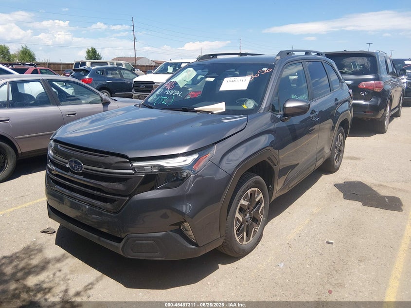 2025 Subaru Forester VIN JF2SLDDCXSH561789 IAAI salvage auction — FRONT & REAR, Clear (Colorado), sold $15,600 on 2026-07-07 (photo 2)