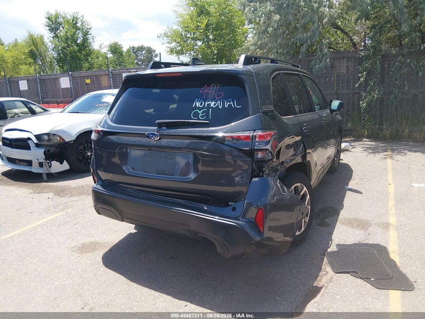2025 Subaru Forester VIN JF2SLDDCXSH561789 IAAI salvage auction — FRONT & REAR, Clear (Colorado), sold $15,600 on 2026-07-07 (photo 4)