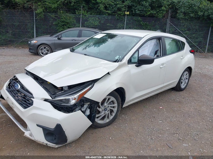 2024 Subaru Impreza VIN JF1GUABC6R8263209 IAAI salvage auction — FRONT END, Clear (New Jersey), sold $750 on 2026-07-17 (photo 2)