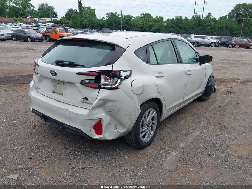 2024 Subaru Impreza VIN JF1GUABC6R8263209 IAAI salvage auction — FRONT END, Clear (New Jersey), sold $750 on 2026-07-17 (photo 4)