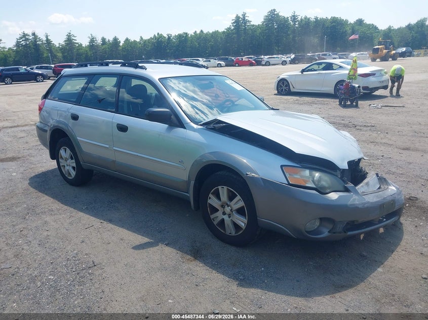 2005 Subaru Outback VIN 4S4BP61C657356558 IAAI salvage auction — FRONT END, Clear (Massachusetts), sold $300 on 2026-07-11 (photo 1)
