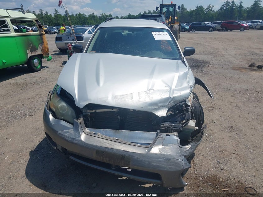 2005 Subaru Outback VIN 4S4BP61C657356558 IAAI salvage auction — FRONT END, Clear (Massachusetts), sold $300 on 2026-07-11 (photo 6)