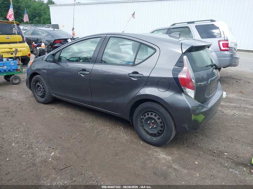 2016 Toyota Prius c VIN JTDKDTB36G1116717 IAAI salvage auction — RIGHT SIDE, Salvage Title, sold $2,050 on 2026-07-24 (photo 3)