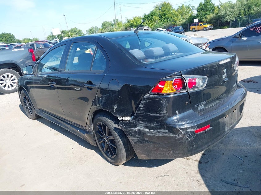 2017 Mitsubishi Lancer VIN JA32U2FU3HU011533 IAAI salvage auction — LEFT REAR, Salvage (Ohio), sold $25 on 2026-07-28 (photo 3)
