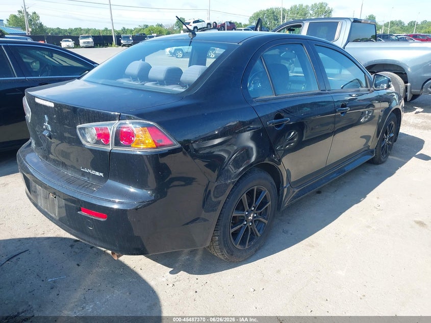 2017 Mitsubishi Lancer VIN JA32U2FU3HU011533 IAAI salvage auction — LEFT REAR, Salvage (Ohio), sold $25 on 2026-07-28 (photo 4)