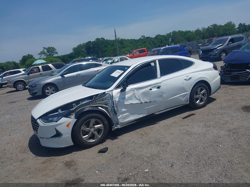2022 Hyundai Sonata VIN 5NPEG4JA8NH133440 IAAI salvage auction — LEFT FRONT, Salvage - Greater Than 75% (Maryland), sold $3,000 on 2026-07-30 (photo 2)