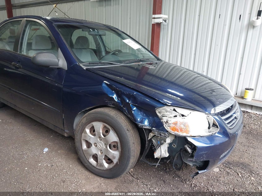 2007 Kia Spectra VIN KNAFE121975378951 IAAI salvage auction — SIDE, Non-Repairable (Virginia), sold $350 on 2026-07-25 (photo 6)