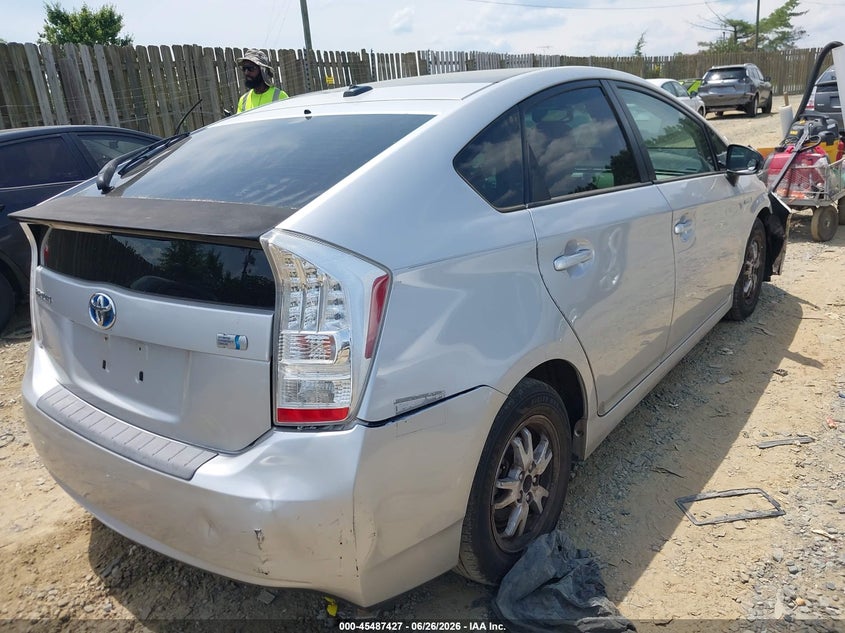 2010 Toyota Prius VIN JTDKN3DU7A0152805 IAAI salvage auction — RIGHT FRONT, Clear (Virginia), sold $1,500 on 2026-07-15 (photo 4)