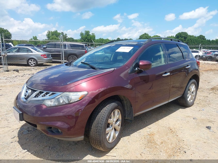 2014 Nissan Murano VIN JN8AZ1MW8EW519739 IAAI salvage auction — REPOSSESSION, Clear-Dealer Only (North Carolina), sold $1,425 on 2026-07-06 (photo 2)