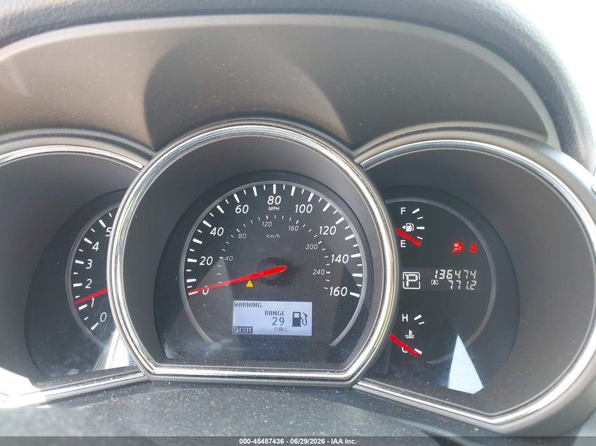 2014 Nissan Murano VIN JN8AZ1MW8EW519739 IAAI salvage auction — REPOSSESSION, Clear-Dealer Only (North Carolina), sold $1,425 on 2026-07-06 (photo 7)