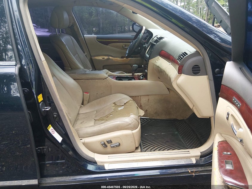 2009 Lexus Ls VIN JTHCL46F495003893 IAAI salvage auction — NORMAL WEAR, Clear (Virginia), sold $950 on 2026-07-21 (photo 5)