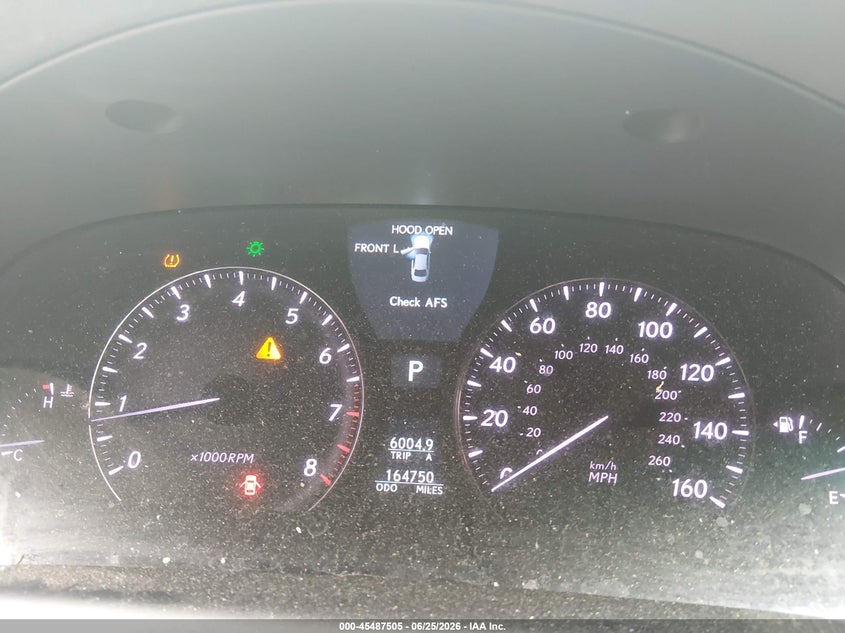2009 Lexus Ls VIN JTHCL46F495003893 IAAI salvage auction — NORMAL WEAR, Clear (Virginia), sold $950 on 2026-07-21 (photo 7)