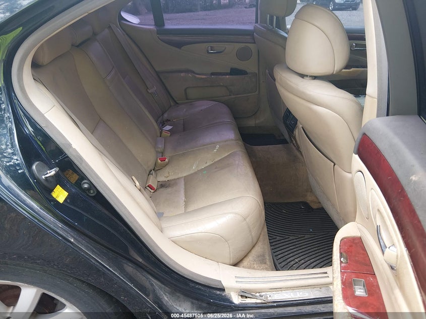 2009 Lexus Ls VIN JTHCL46F495003893 IAAI salvage auction — NORMAL WEAR, Clear (Virginia), sold $950 on 2026-07-21 (photo 8)