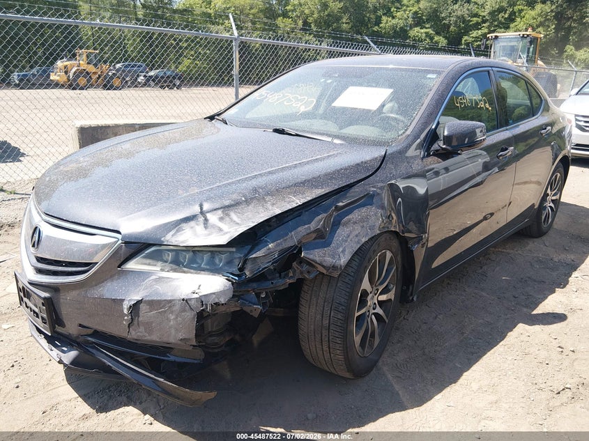 2015 Acura Tlx VIN 19UUB1F52FA011350 IAAI salvage auction — LEFT FRONT, Clear (Massachusetts), sold $1,800 on 2026-07-09 (photo 2)