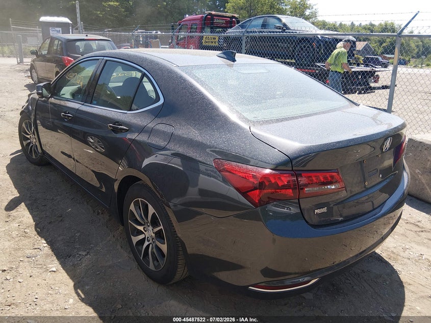 2015 Acura Tlx VIN 19UUB1F52FA011350 IAAI salvage auction — LEFT FRONT, Clear (Massachusetts), sold $1,800 on 2026-07-09 (photo 3)