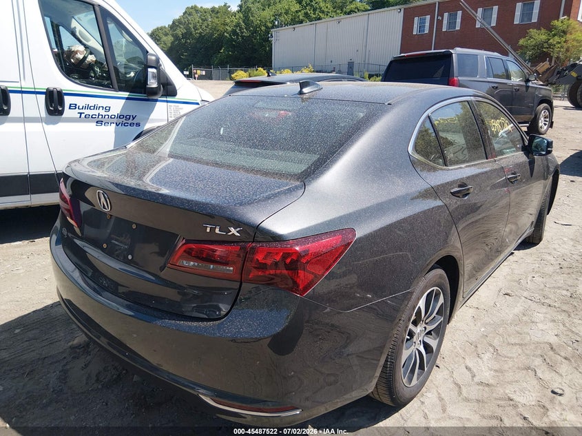 2015 Acura Tlx VIN 19UUB1F52FA011350 IAAI salvage auction — LEFT FRONT, Clear (Massachusetts), sold $1,800 on 2026-07-09 (photo 4)