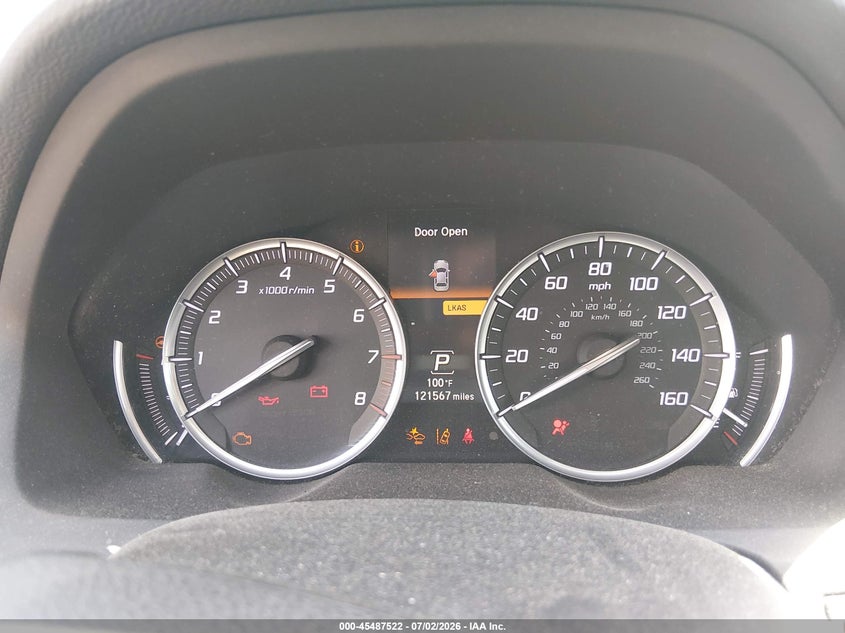 2015 Acura Tlx VIN 19UUB1F52FA011350 IAAI salvage auction — LEFT FRONT, Clear (Massachusetts), sold $1,800 on 2026-07-09 (photo 7)