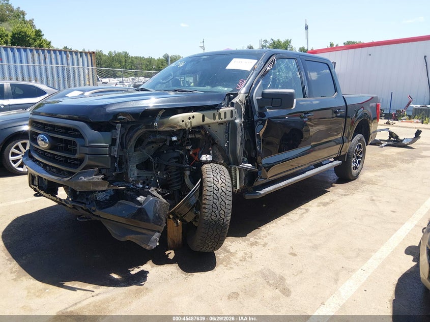 2022 Ford F-150 VIN 1FTFW1E57NKD67038 IAAI salvage auction — LEFT FRONT, Salvage (Mississippi), sold $8,300 on 2026-07-30 (photo 2)