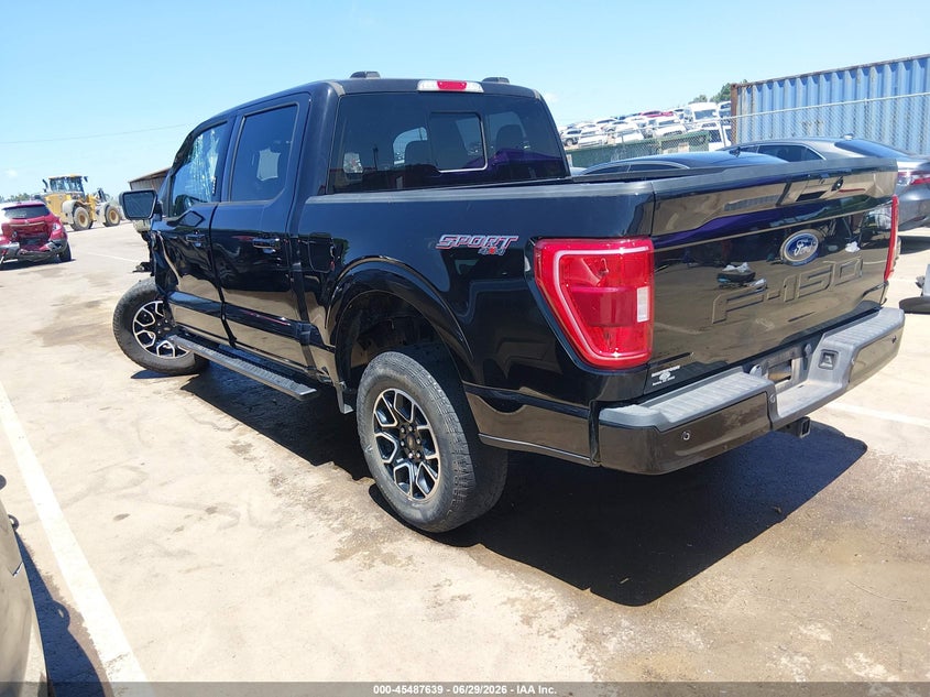 2022 Ford F-150 VIN 1FTFW1E57NKD67038 IAAI salvage auction — LEFT FRONT, Salvage (Mississippi), sold $8,300 on 2026-07-30 (photo 3)
