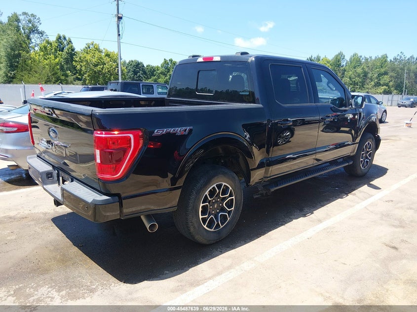 2022 Ford F-150 VIN 1FTFW1E57NKD67038 IAAI salvage auction — LEFT FRONT, Salvage (Mississippi), sold $8,300 on 2026-07-30 (photo 4)