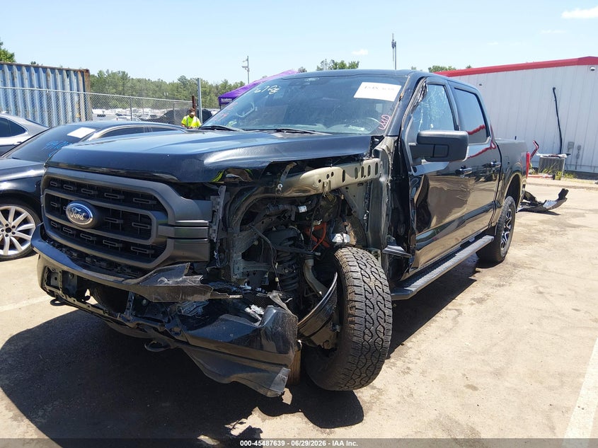 2022 Ford F-150 VIN 1FTFW1E57NKD67038 IAAI salvage auction — LEFT FRONT, Salvage (Mississippi), sold $8,300 on 2026-07-30 (photo 6)