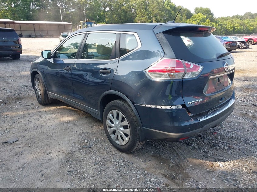 2016 Nissan Rogue VIN KNMAT2MT7GP653888 IAAI salvage auction — REAR END, Salvage (Georgia), sold $725 on 2026-07-24 (photo 3)