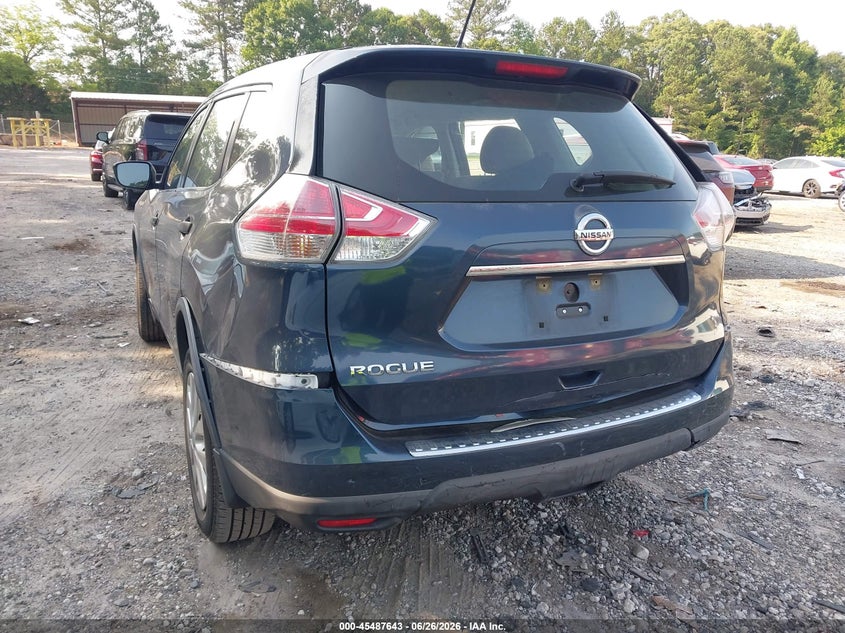 2016 Nissan Rogue VIN KNMAT2MT7GP653888 IAAI salvage auction — REAR END, Salvage (Georgia), sold $725 on 2026-07-24 (photo 6)