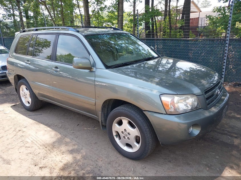 2006 Toyota Highlander VIN JTEEP21A660152583 IAAI salvage auction — REAR END, Salvage (Virginia), sold $1,250 on 2026-07-12 (photo 1)