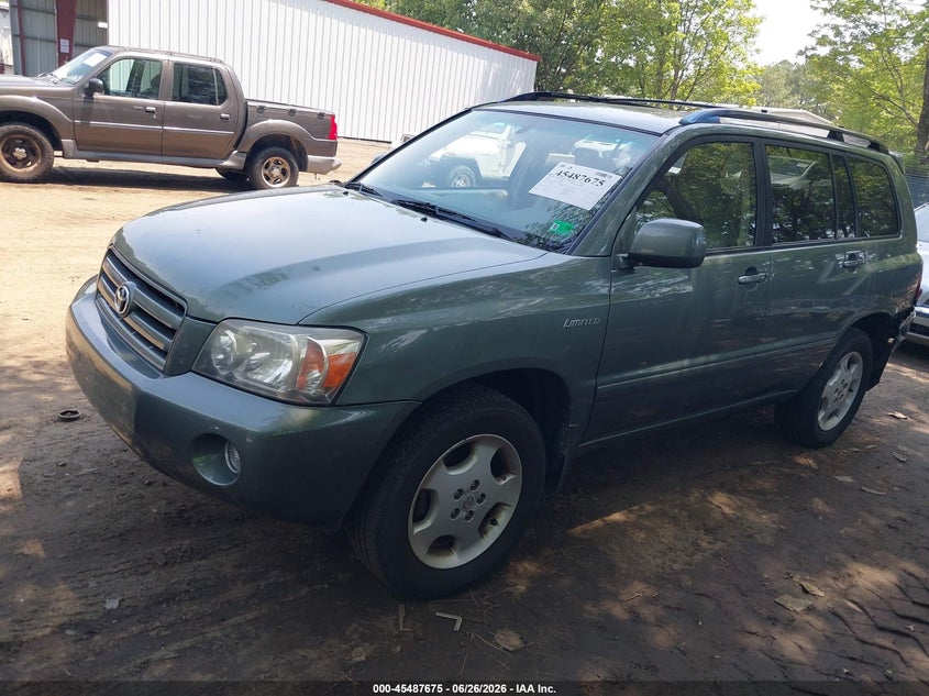 2006 Toyota Highlander VIN JTEEP21A660152583 IAAI salvage auction — REAR END, Salvage (Virginia), sold $1,250 on 2026-07-12 (photo 2)