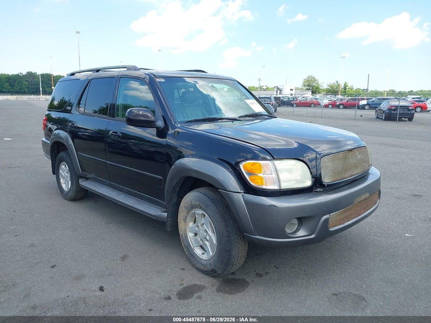 2004 Toyota Sequoia VIN 5TDBT44A44S233277 IAAI salvage auction — FRONT & REAR, Clear (New Jersey), sold $1,000 on 2026-07-27 (photo 1)