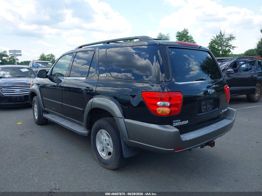 2004 Toyota Sequoia VIN 5TDBT44A44S233277 IAAI salvage auction — FRONT & REAR, Clear (New Jersey), sold $1,000 on 2026-07-27 (photo 3)
