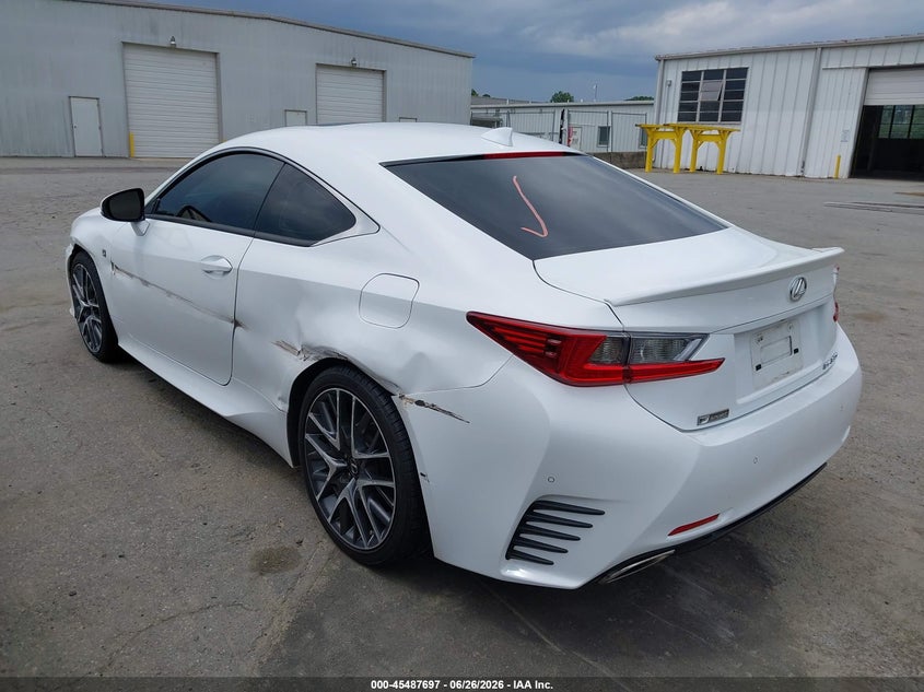 2015 Lexus Rc VIN JTHHE5BC9F5011226 IAAI salvage auction — LEFT SIDE, Salvage (North Carolina), sold $10,750 on 2026-08-20 (photo 3)