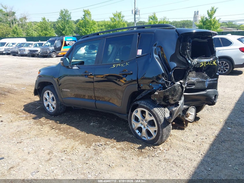 2023 Jeep Renegade VIN ZACNJDD15PPP37130 IAAI salvage auction — REAR END, Salvage Title, sold $25 on 2026-08-14 (photo 3)