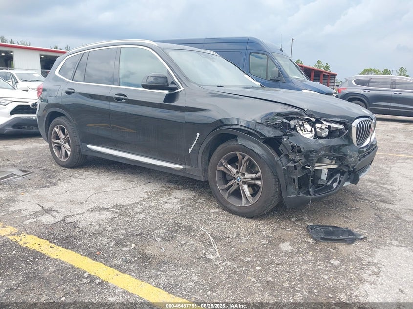 2019 BMW X3 VIN 5UXTR7C51KLF28698 IAAI salvage auction — FRONT END, Rebuildable (Florida), sold $6,450 on 2026-07-29 (photo 1)