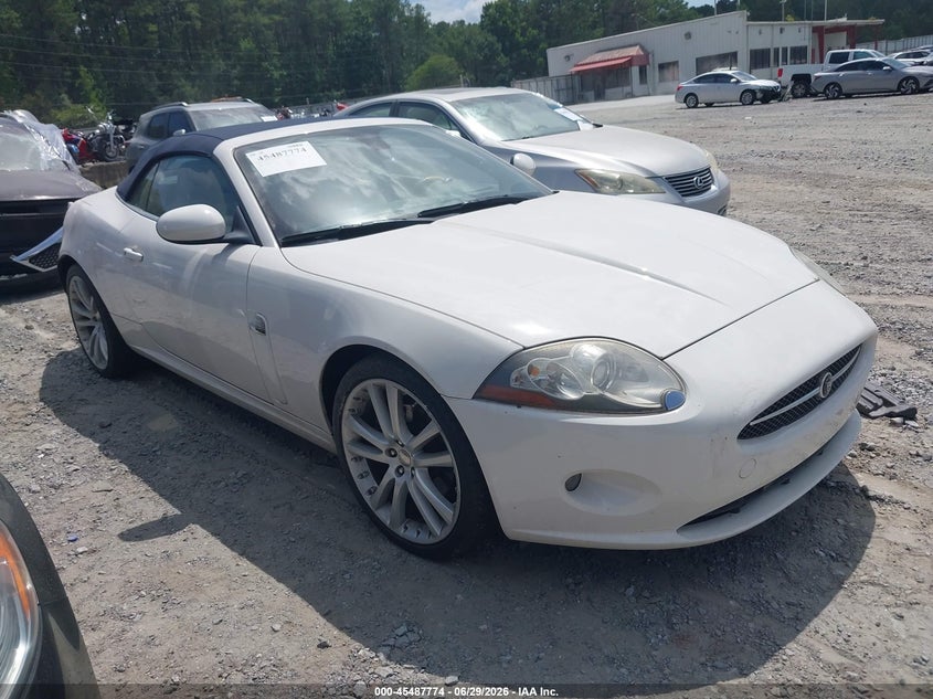2007 Jaguar Xk VIN SAJDA44B075B05639 IAAI salvage auction — LEFT FRONT, Salvage (Georgia), sold $1,150 on 2026-07-19 (photo 1)