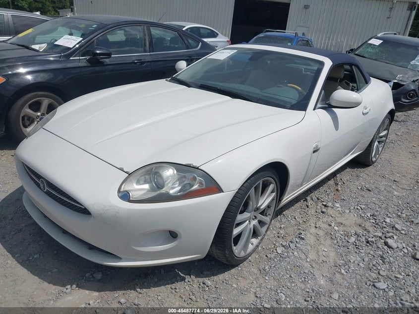 2007 Jaguar Xk VIN SAJDA44B075B05639 IAAI salvage auction — LEFT FRONT, Salvage (Georgia), sold $1,150 on 2026-07-19 (photo 2)