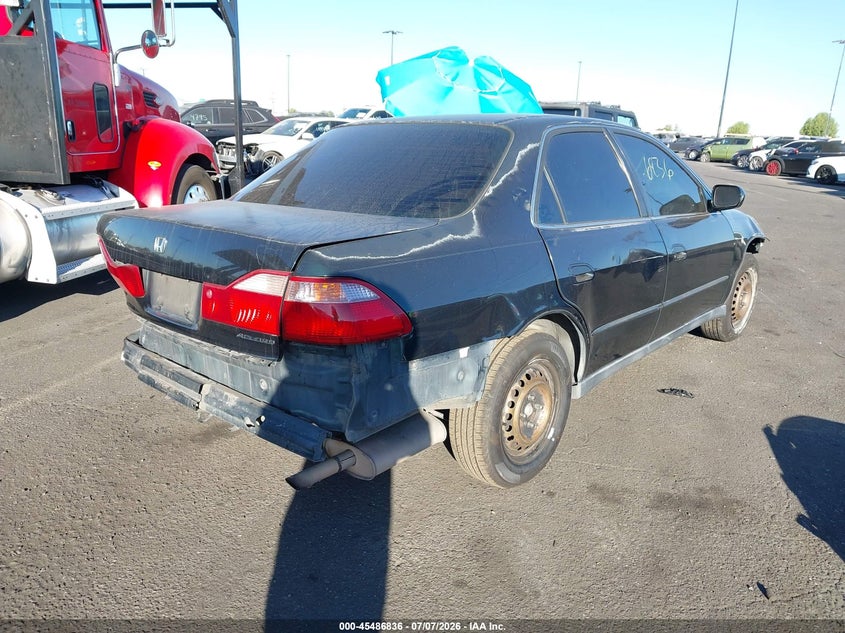 1999 Honda Accord VIN JHMCG6658XC010216 IAAI salvage auction — LEFT REAR, Salvage Certificate (California), sold $200 on 2026-07-10 (photo 4)