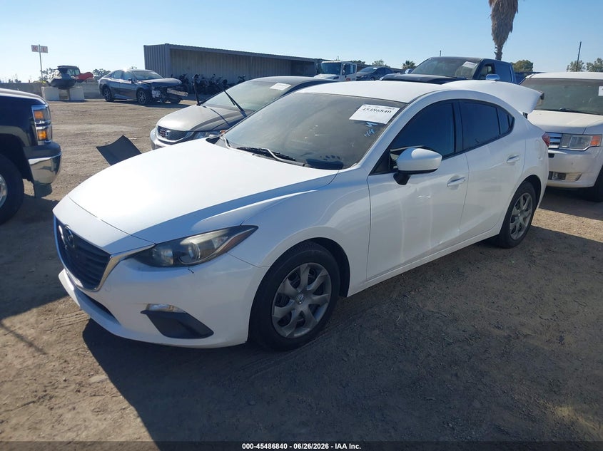 2015 Mazda 3 VIN JM1BM1U70F1222261 IAAI salvage auction — REAR END, Salvage (California), sold $2,250 on 2026-07-29 (photo 2)