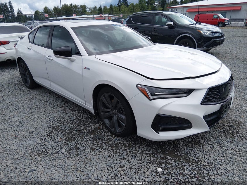 2021 Acura Tlx VIN 19UUB5F52MA016116 IAAI salvage auction — LEFT FRONT, Bill Of Sale (Washington), sold $8,200 on 2026-08-03 (photo 1)