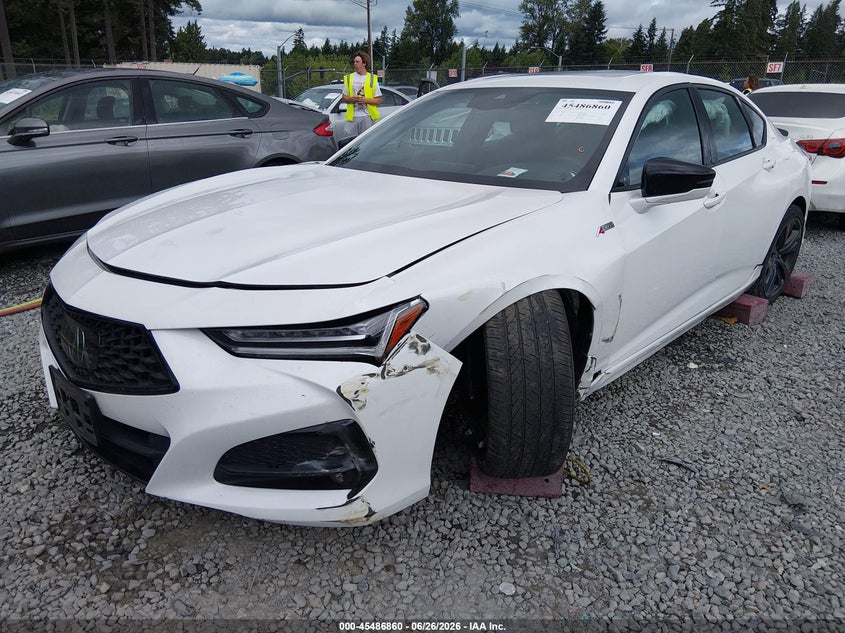 2021 Acura Tlx VIN 19UUB5F52MA016116 IAAI salvage auction — LEFT FRONT, Bill Of Sale (Washington), sold $8,200 on 2026-08-03 (photo 2)