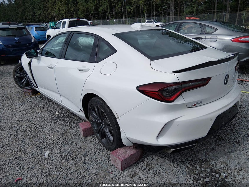 2021 Acura Tlx VIN 19UUB5F52MA016116 IAAI salvage auction — LEFT FRONT, Bill Of Sale (Washington), sold $8,200 on 2026-08-03 (photo 3)