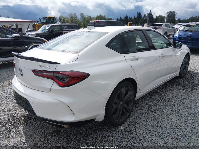 2021 Acura Tlx VIN 19UUB5F52MA016116 IAAI salvage auction — LEFT FRONT, Bill Of Sale (Washington), sold $8,200 on 2026-08-03 (photo 4)
