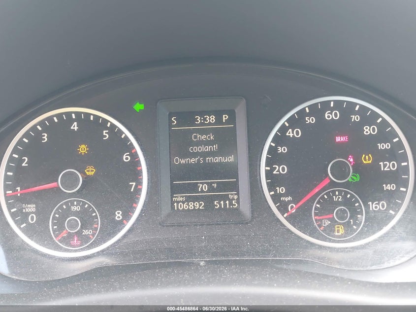 2010 Volkswagen Tiguan VIN WVGAV7AX6AW511491 IAAI salvage auction — NORMAL WEAR, Clear (Washington), sold $25 on 2026-07-21 (photo 7)