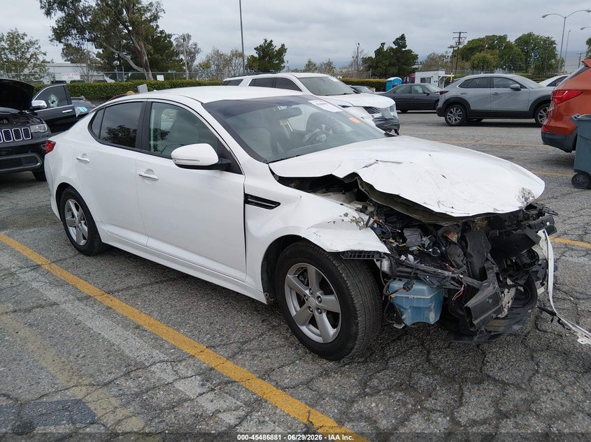 2014 Kia Optima VIN 5XXGM4A72EG313093 IAAI salvage auction — FRONT END, Salvage (California), sold $550 on 2026-07-14 (photo 1)
