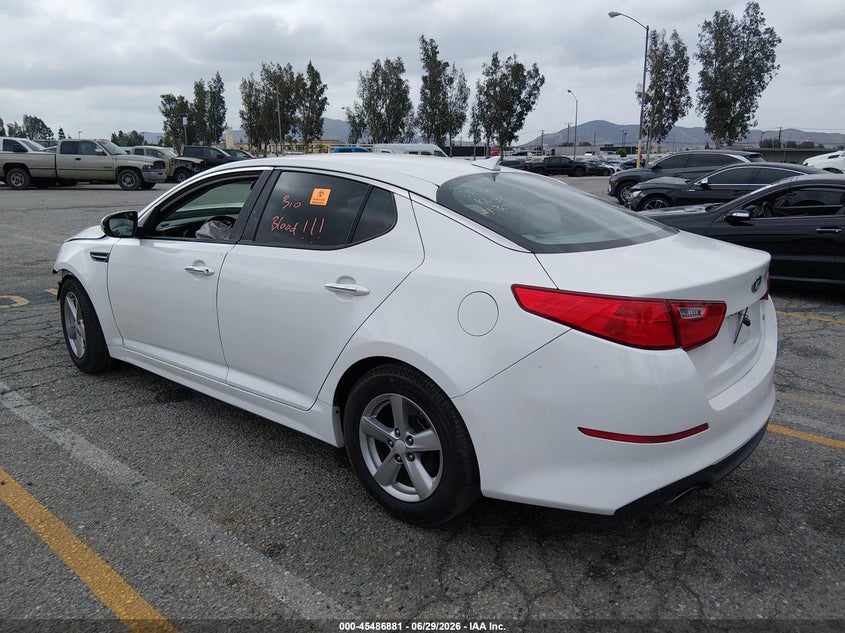 2014 Kia Optima VIN 5XXGM4A72EG313093 IAAI salvage auction — FRONT END, Salvage (California), sold $550 on 2026-07-14 (photo 3)