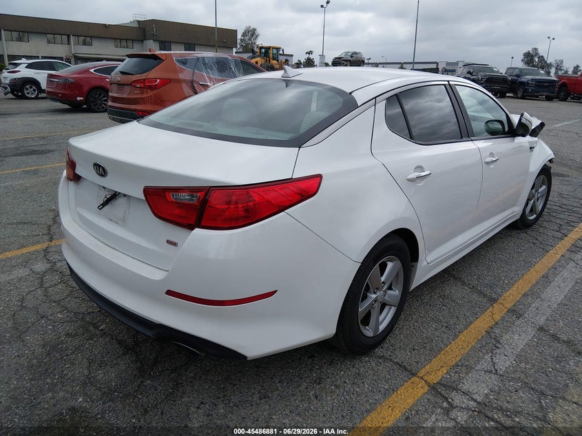 2014 Kia Optima VIN 5XXGM4A72EG313093 IAAI salvage auction — FRONT END, Salvage (California), sold $550 on 2026-07-14 (photo 4)