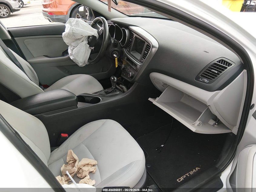 2014 Kia Optima VIN 5XXGM4A72EG313093 IAAI salvage auction — FRONT END, Salvage (California), sold $550 on 2026-07-14 (photo 5)