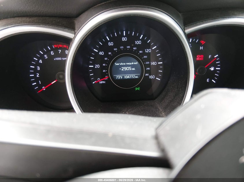 2014 Kia Optima VIN 5XXGM4A72EG313093 IAAI salvage auction — FRONT END, Salvage (California), sold $550 on 2026-07-14 (photo 7)